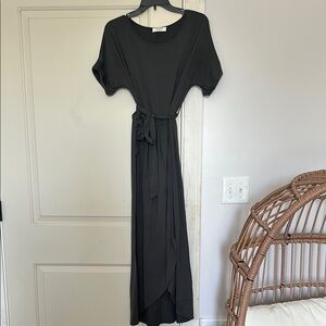 Zenana Grey Dolman Sleeve Sheath Dress